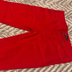 Woman’s red jeans. Size 36x30